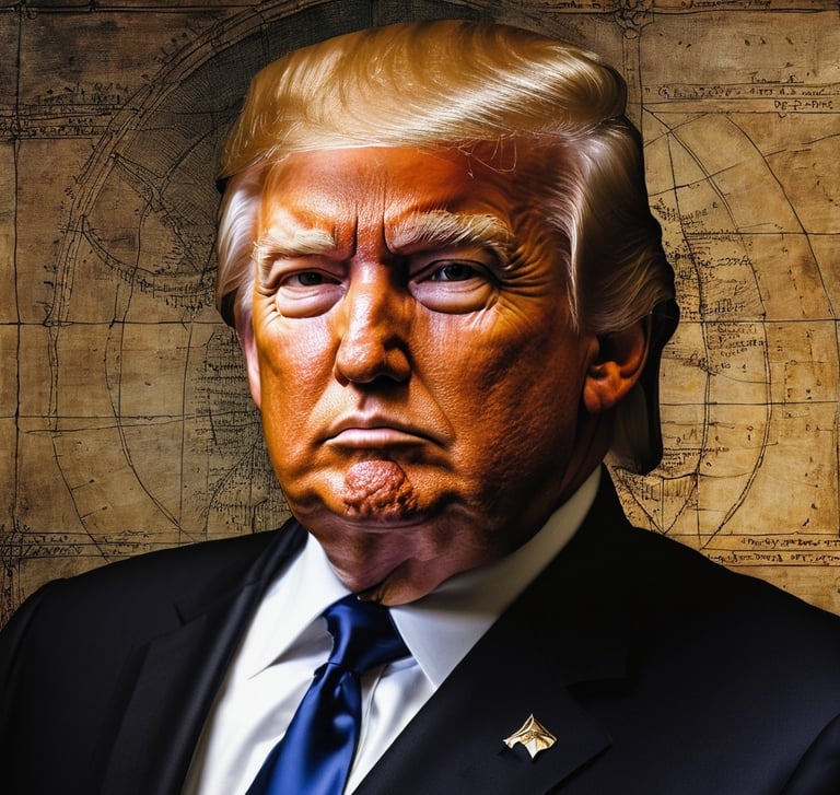 digital art portrait of donald trump