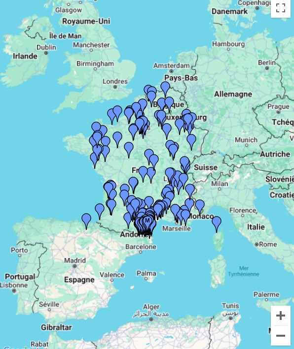 a map of europe with a map of europe and the uk