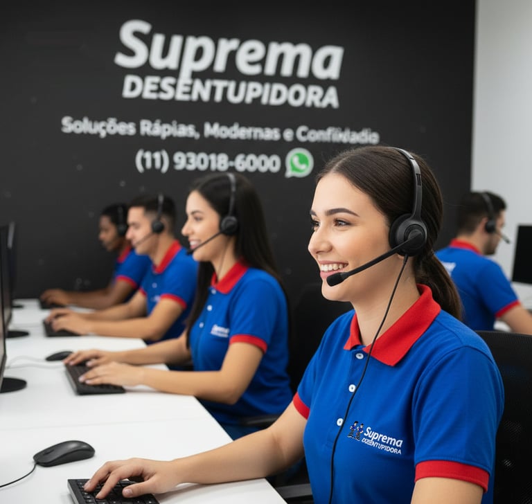 atendimento da suprema desentupidora