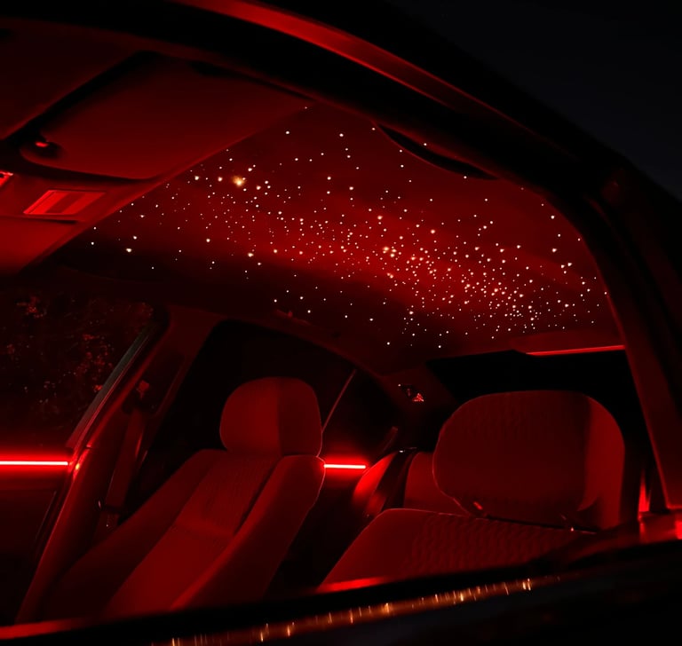 Sternenhimmel mit 1200 Sternen – dimmbare LED, realistische Sternpunkte