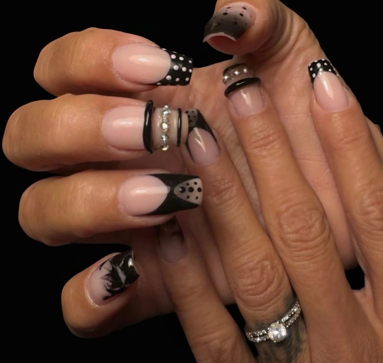 Réalisation d'un gainage en gel, renforcement de l'ongle naturel sans ajouter de longueur. Nail Art 