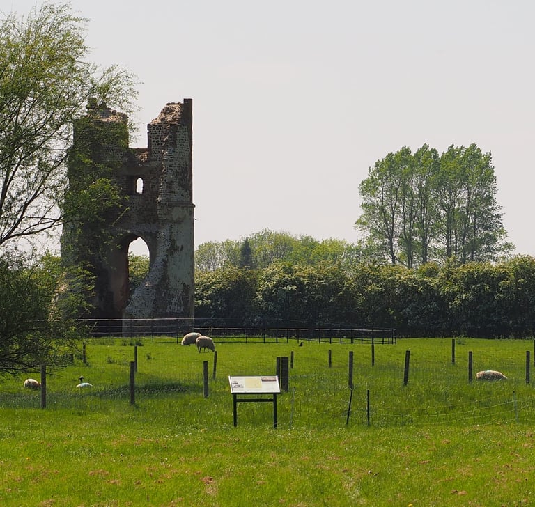 The deserted medieval village at Godwick, Norfolk
