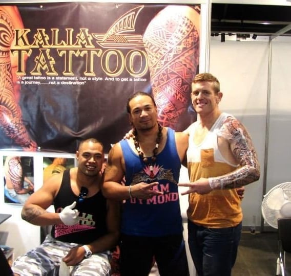 Polynesian tattoo artist Carl Cocker, Vili  Cocke, Sydney Tattoo Convention, Team Dymond