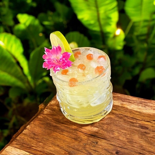 Neon Jungle melon cocktail by Kelsie Bender
