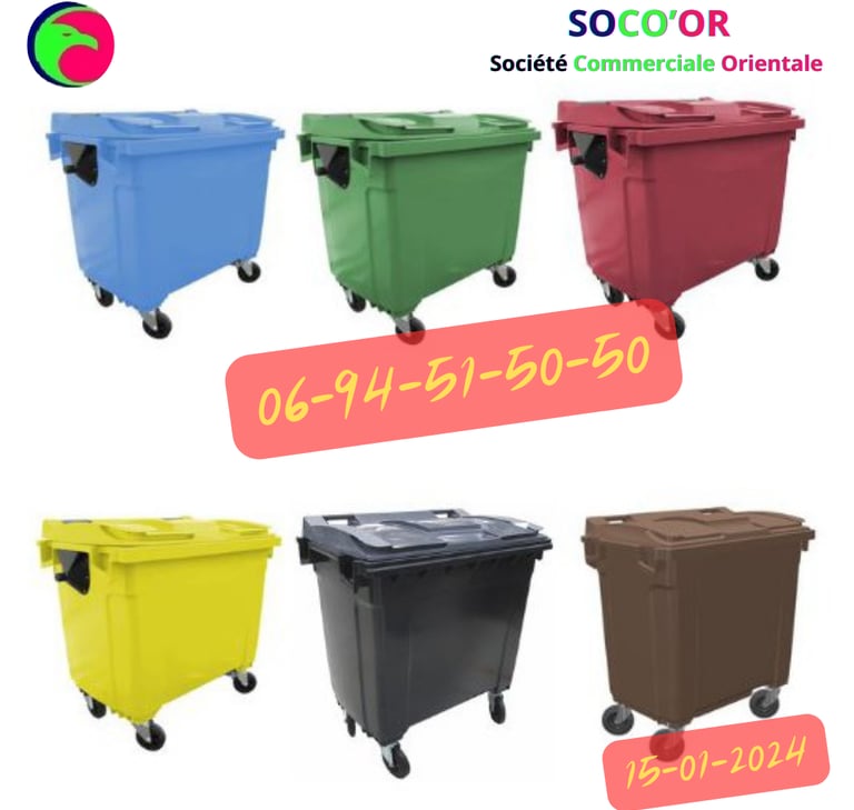 poubelle maroc prix