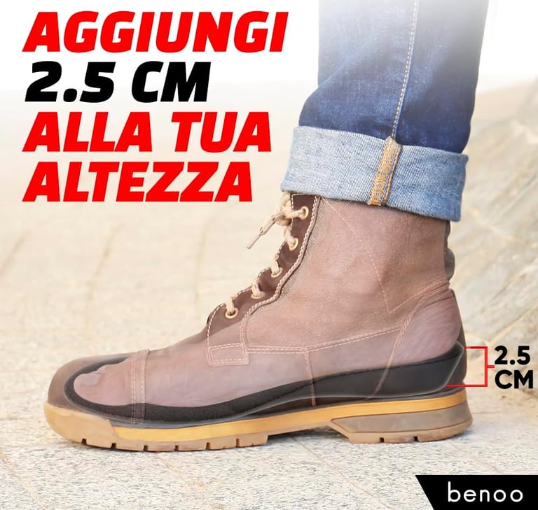 aggiungi 2.5 cm alla tua altezza