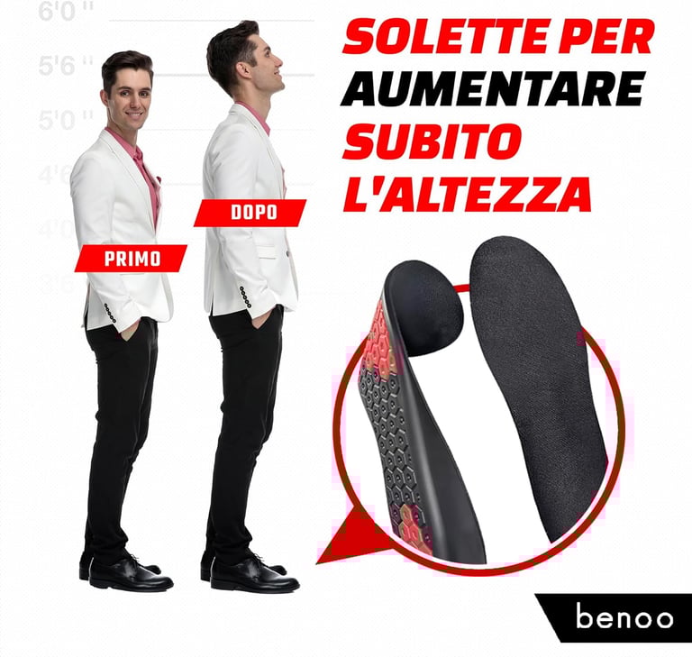 solette per aumentare subito l'altezza