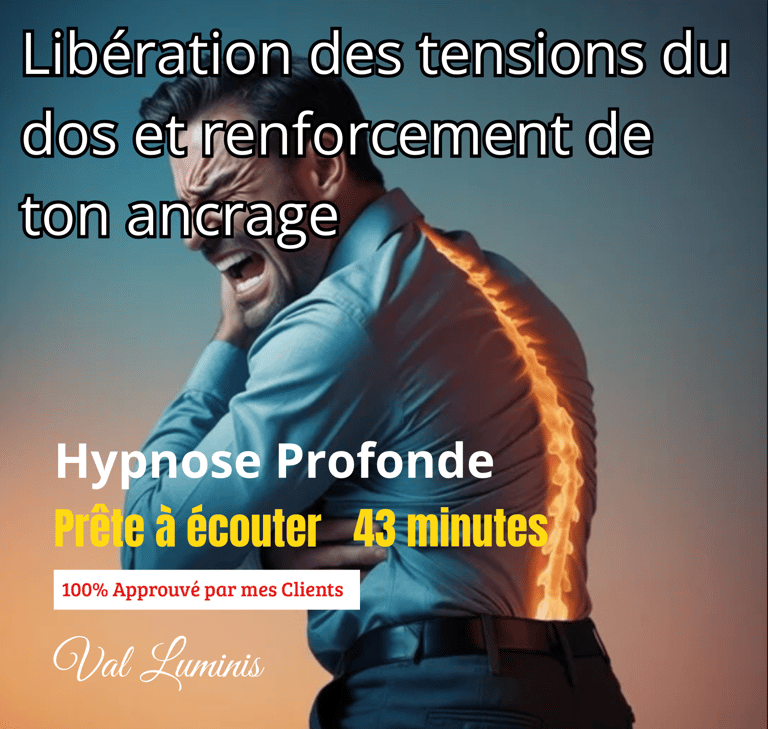 hypnose mal de dos hypnose libération dos hypnose douleurs dorsales