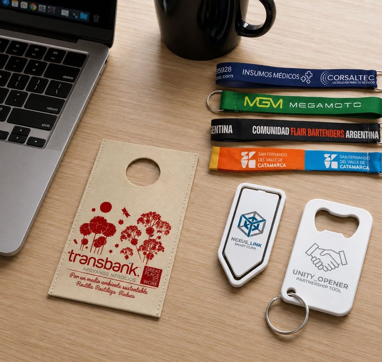 Productos promocionales económicos y merchandising publicitario para campañas masivas
