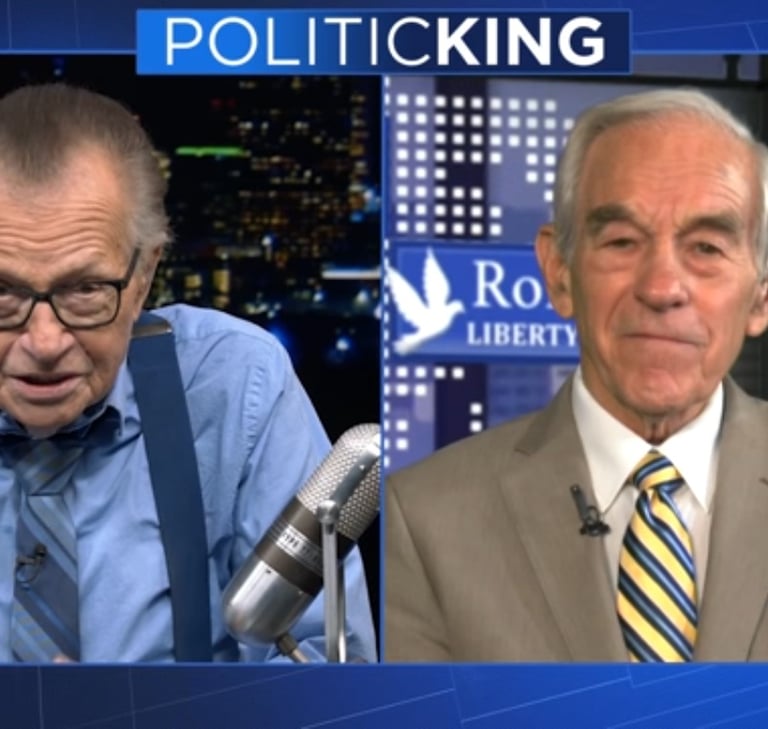 Larry King, How did Larry King die, Ron Paul, Project Gas, project give a shit