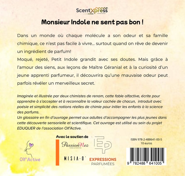 couverture Monsieur indole ne sent pas bon! livre de Esméralda Cicchetti Sophie Lavoine-Hanneguelle