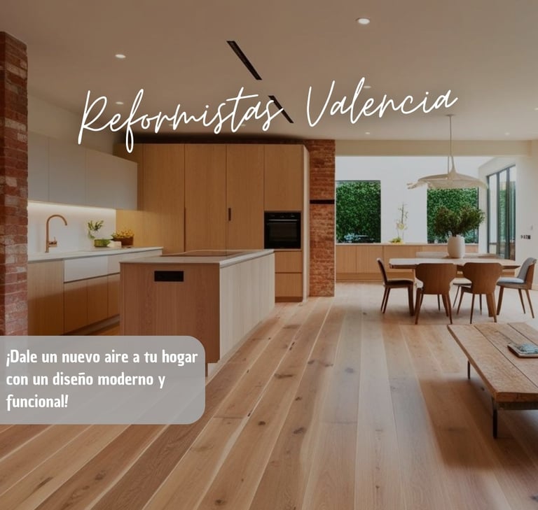 Equipo profesional de Reformistas Valencia trabajando en una reforma integral, ejemplo de empresas de reformas en Valencia de