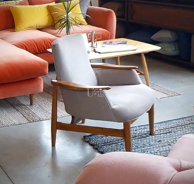 sillon individual tapizado diseno escandinavo