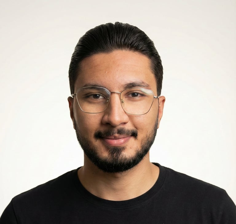 a man with glasses and a beard and a beard