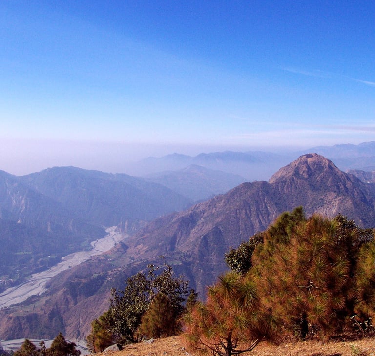 Monte Kailash Hairakhan, fiume Gautam Ganga 