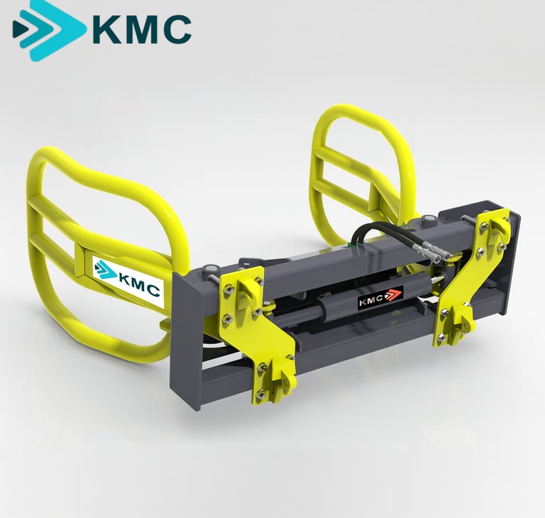 bale grab in yellow - portrait