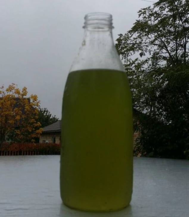Nuotekų mėginys prieš pradedant naudoti Biocleaner