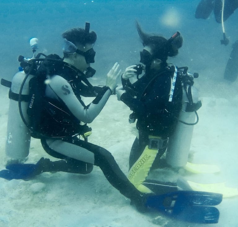 Teaching in my ScubaPro Twin Jet