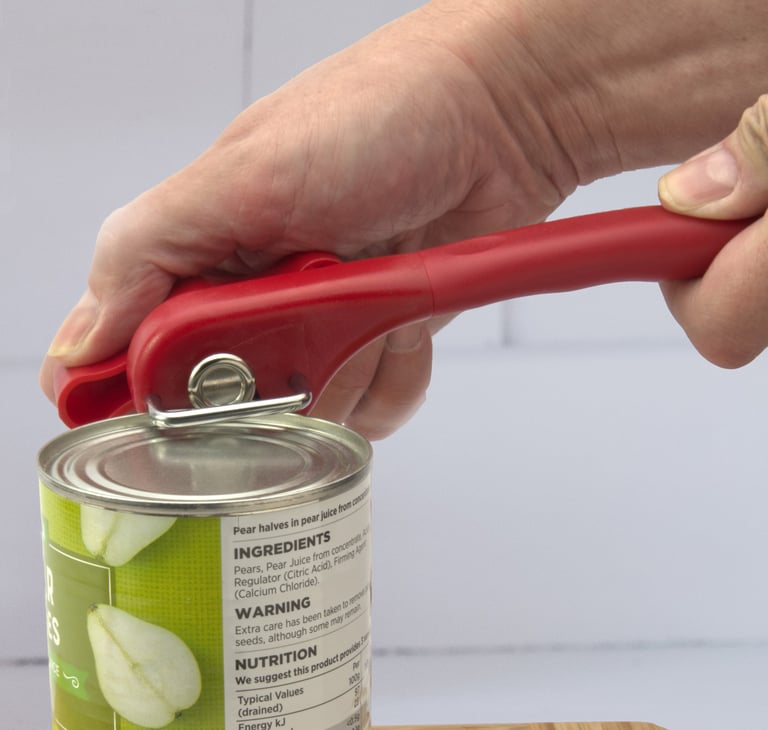 amazon product photography service person opening a can