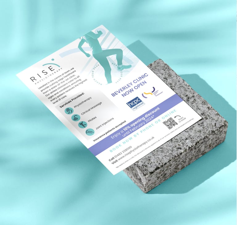 Rise Phsiotherapy Printed Leaflet