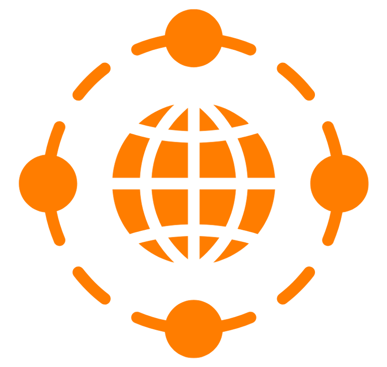 a globe with a globe in the middle of it