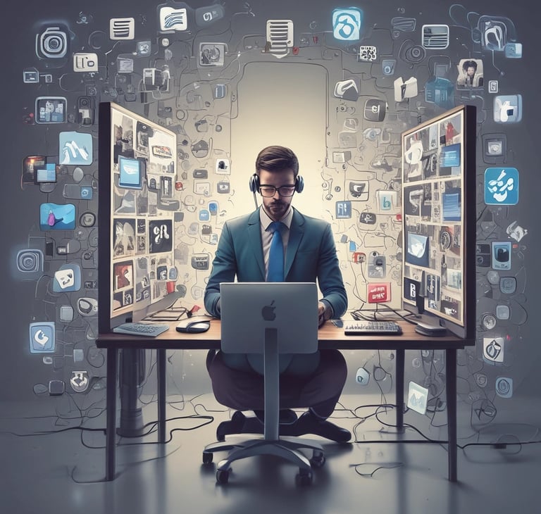 A man holding a camera in his hands