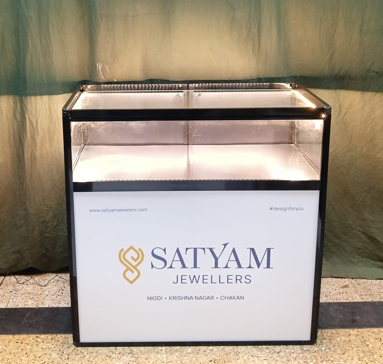 Folding Jewelry Display and sales counter