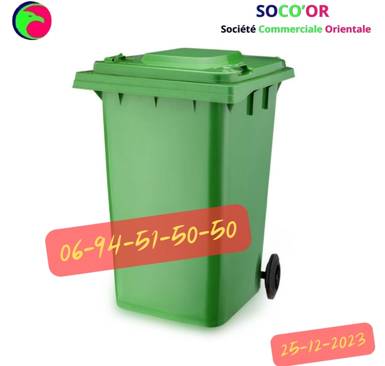 poubelle maroc prix