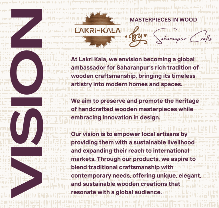 vision of lakrikala by saharanpur crafts