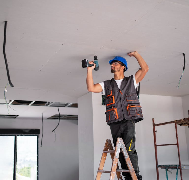 a man in a hard hat