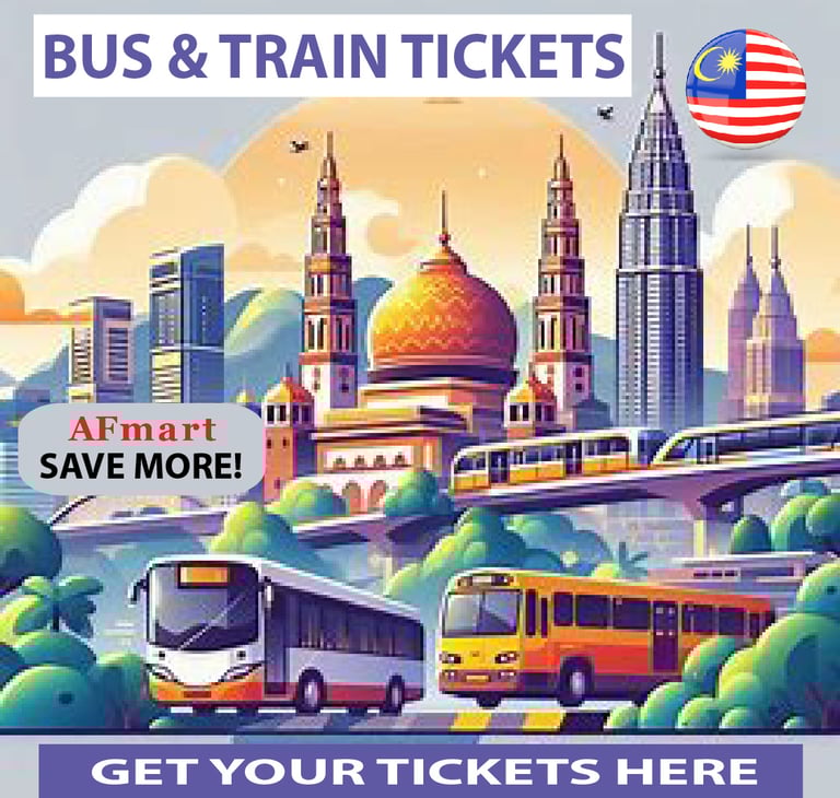 bus and train tickets
