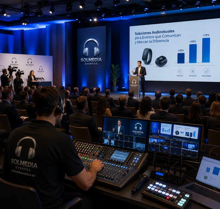 Solución audiovisual para eventos corporativos en Sevilla