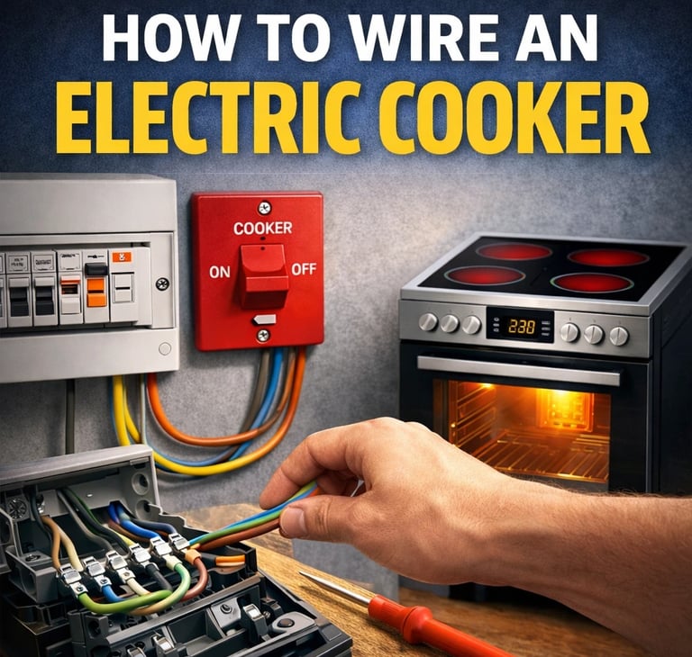 how to wire an electric cooker in the UK