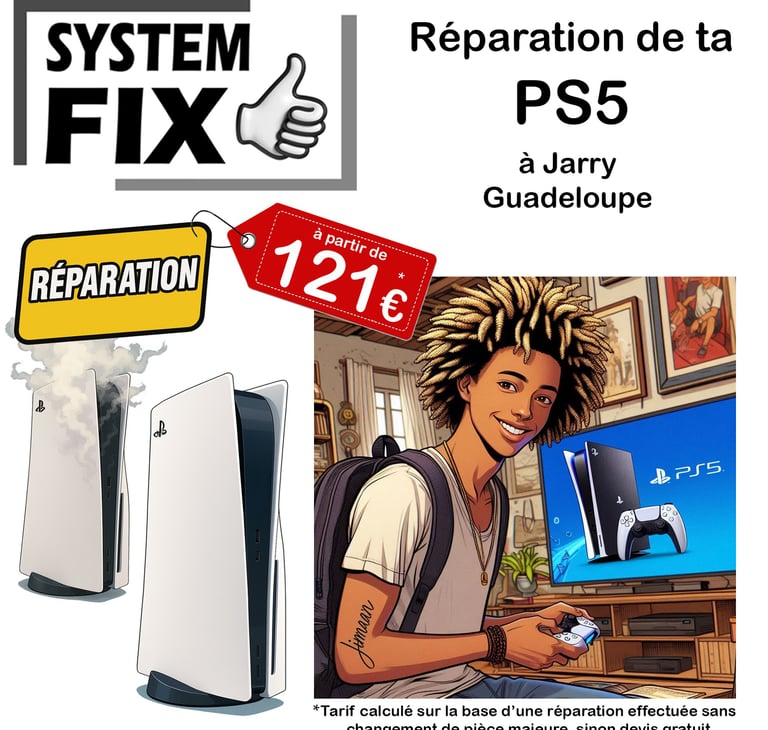 réparation PS5 en Guadeloupe