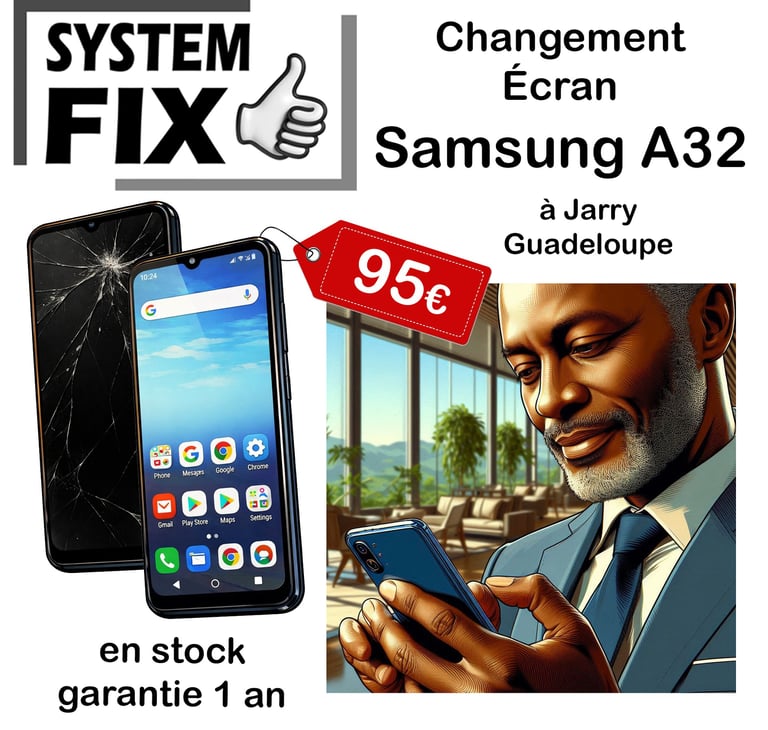 écran SAMSUNG A32 Guadeloupe
