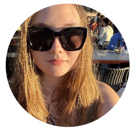 Emily Edge with sunglasses on