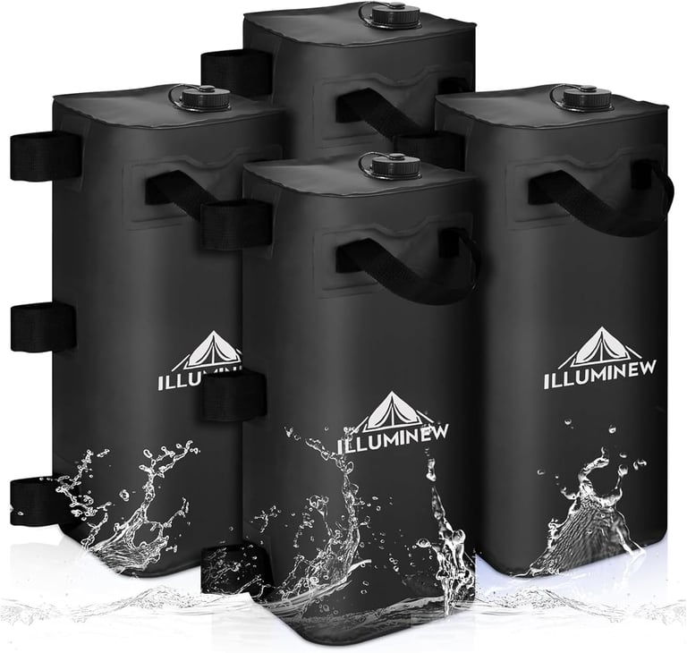 4 Pack Canopy Water Weight Bag, 220 LBS Water Tent Weights Set of 4 Leg Weights for Gazebo, Pop Up C