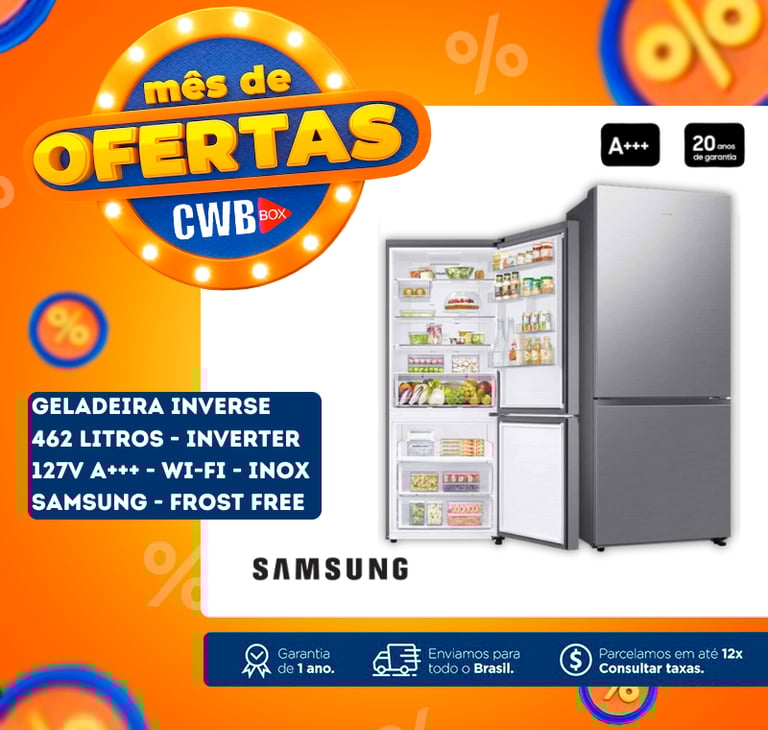 imagem de geladeira frost free samsung