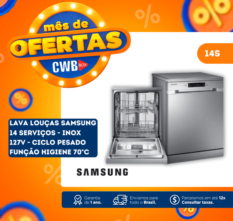 imagem de lava loucas samsung inox
