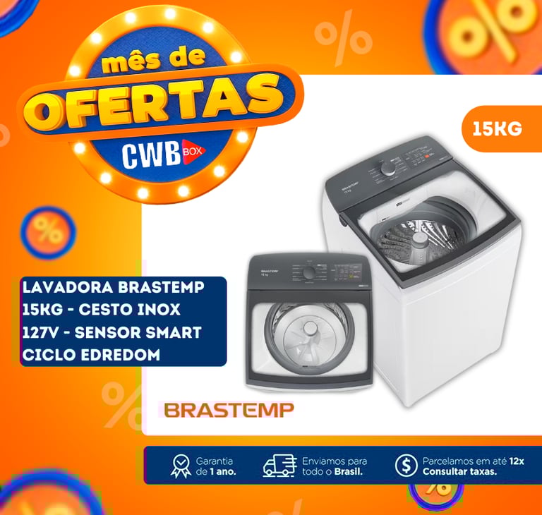 imagem de maquina de lavar lavadora brastemp