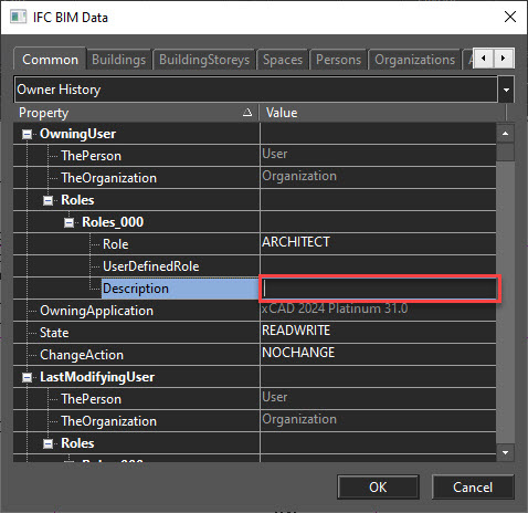 ifc bim data in xcad
