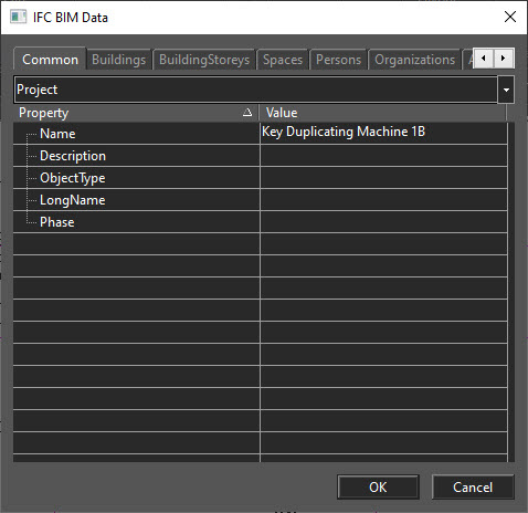ifc bim data in xcad