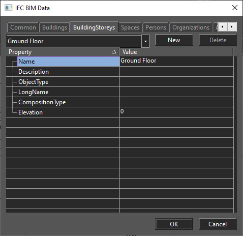 ifc bim data in xcad