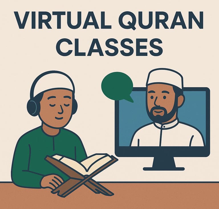 Student Learning Quran Online