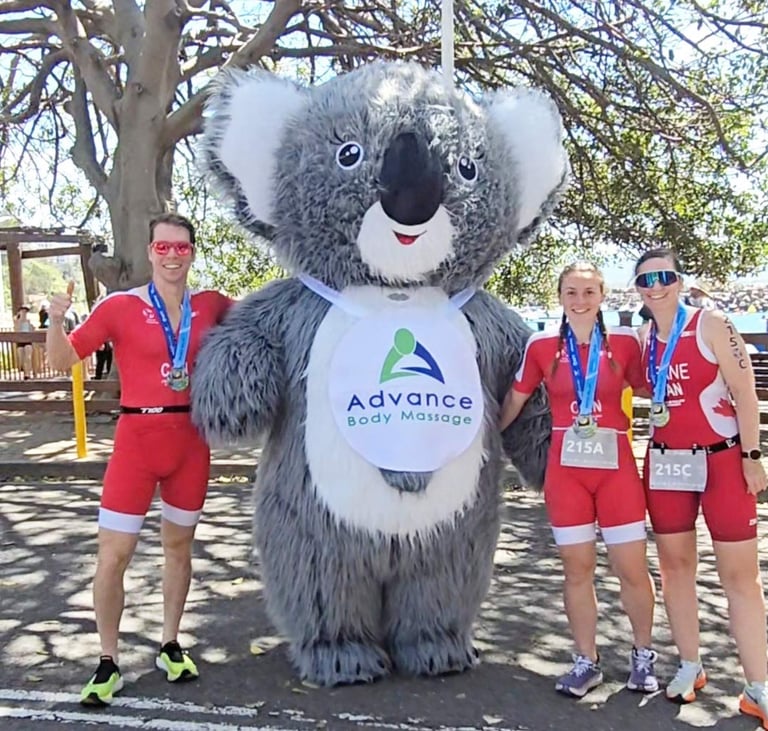 Giant Advance Body Massage Koala with Canadian Sports Athletes