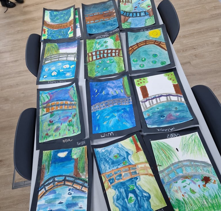 Claude Monet inspired work grote meesters