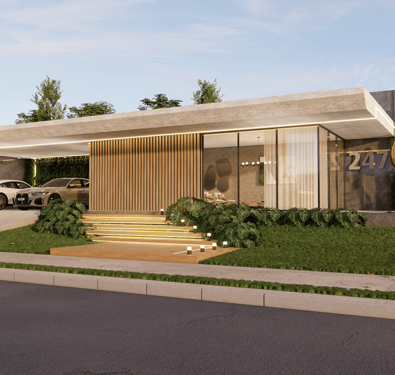 projeto de Casa térrea de condomínio