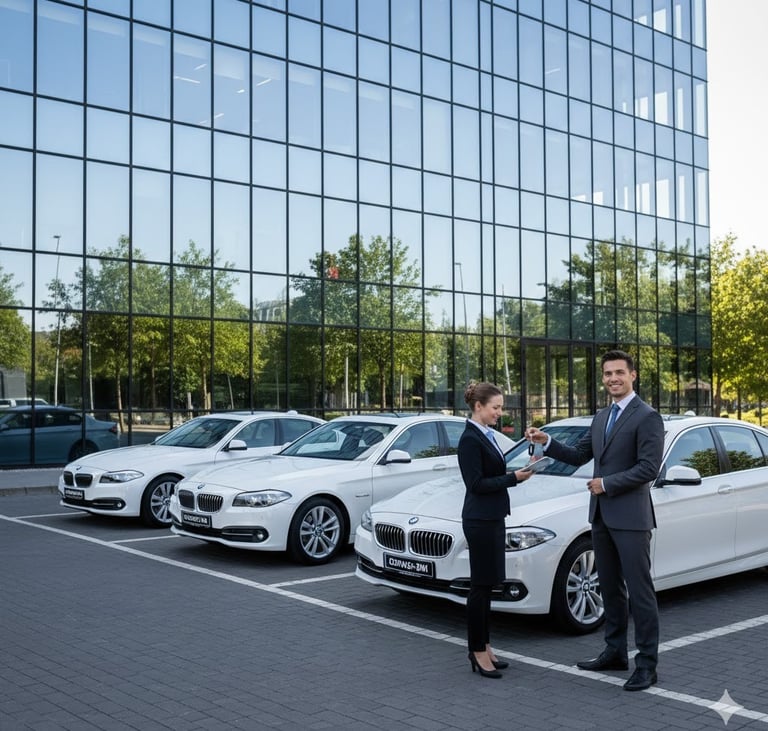 Livraison de flotte automobile d'entreprise et gestion de parc par chauffeurs convoyeurs.