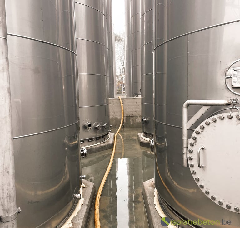 tankbodem ondervullen schuimbeton