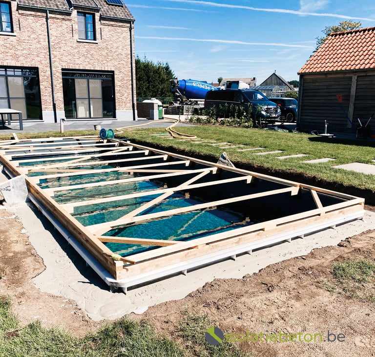 aanvullen isolatie zwembaden schuimbeton
